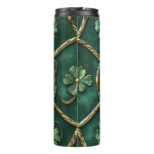 DONKERGROEN & GOUD IERSE KELTISCHE KNOPEN & SHAMRO THERMOSBEKER (Achterkant)