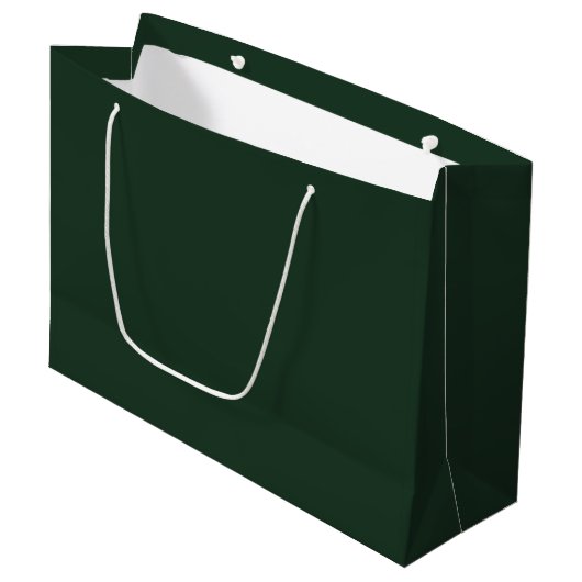 Donkergroen Groot Cadeauzakje (Voorkant Gekanteld)