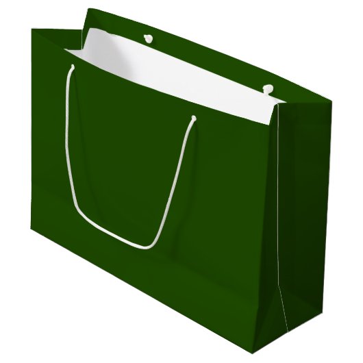 Donkergroen groot cadeauzakje (Voorkant Gekanteld)