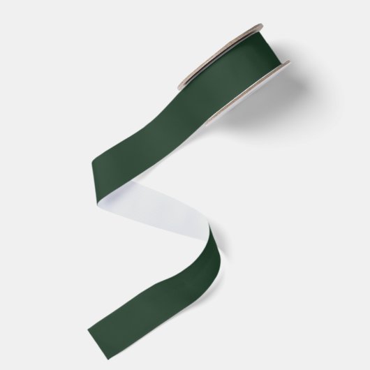 Donkergroen Grosgrain Lint (Achterkant)