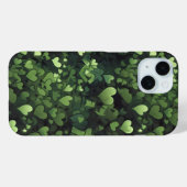 Donkergroen hartpatroon Case-Mate iPhone case (Achterkant (horizontaal))