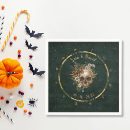 donkergroen hemellichaam servet