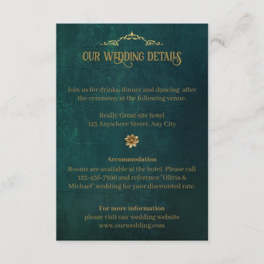  donkergroen informatiekaartje (Voorkant)