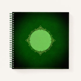 Donkergroen  Keltisch Lijst Notitieboek