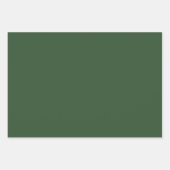 Donkergroen kerstboom Toile Wrapping Paper (Voorkant 3)