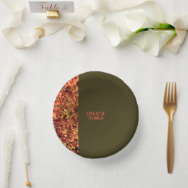 Donkergroen laat Happy Thanksgiving Bedankt geven Papieren Kommen