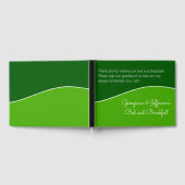 Donkergroen, lichtgroen gebak en ontbijt gastenboek (Volledig)