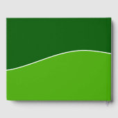 Donkergroen, lichtgroen gebak en ontbijt gastenboek (Achterkant)