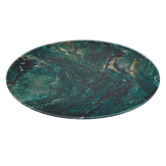 Donkergroen marmer: luxe textuur. snijplank (Hoek)