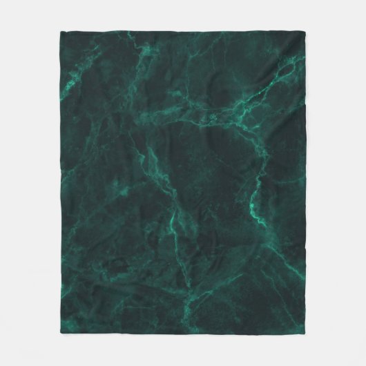 Donkergroen marmer, naadloze textuur. fleece deken (Voorkant)