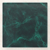 Donkergroen marmer, naadloze textuur. glazen onderzetter (Voorkant)