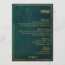  donkergroen menu