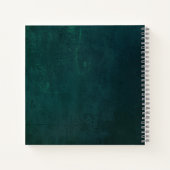  donkergroen met gouden Lijst Notitieboek (Achterkant)