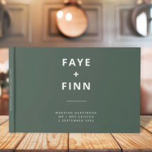 Donkergroen | Minimalistisch Scandi Modern Wedding