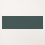 Donkergroen modern gouden belettering script yogamat (Achterkant (horizontaal))