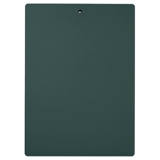 Donkergroen Modern Script Monogram Naam Klembord (Achterkant)