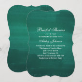 Donkergroen modern vrijgezellenfeest. Eenvoudige s Kaart (Voorkant / Achterkant)