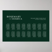 Donkergroen Modern zitschema Vind uw stoel Poster (Voorkant)