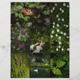 Donkergroen Natuur Core Scrapbooking Papier