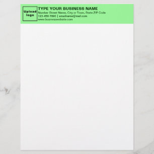 Donkergroen op lichtgroene kop Letterhead Briefhoofd