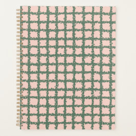  donkergroen pastroze patroon planner