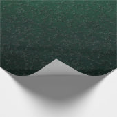 donkergroen patroon cadeaupapier (Hoek)