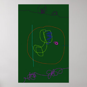 Donkergroen Poster