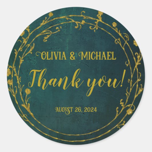 donkergroen ronde sticker (Voorkant)