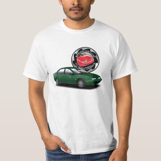 Donkergroen Saturn SL2 SCCNA t-shirt (Voorkant)