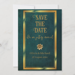 donkergroen save the date