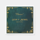  donkergroen servet (Voorkant)