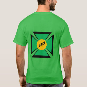 Donkergroen T-shirt met klaver DOS Man AFRICA