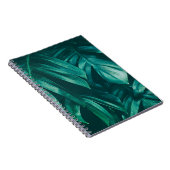 Donkergroen, tropisch oerwouden blad. notitieboek (Rechterzijde)