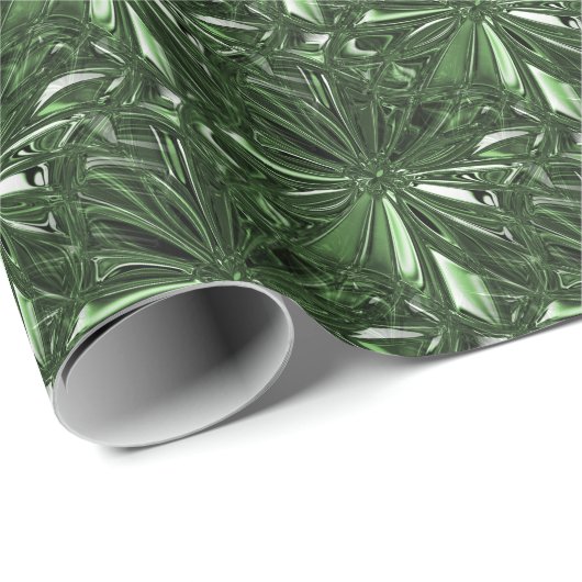 Donkergroen verlooppapier cadeaupapier (Rol Hoek)