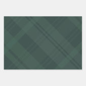 Donkergroen vet geplakt kerstvakantie inpakpapier vel (Voorkant 2)