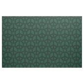 Donkergroen vredesteken stof (Fat Quarter)