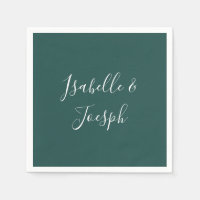 Donkergroen | Weddenschap Napkins