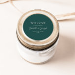 Donkergroen | Welkomstwoord voor bruiloft Klassiek Ronde Sticker<br><div class="desc">Deze donkergroene | De klassieke, klassieke ronde sticker is perfect voor uw klassieke, moderne, minimalistische, donkergroene bruiloft. Het ontwerp kenmerkt fundamentele minimale hedendaagse doopvont en delicate formele manuscriptkalligrafie. Het is zeker om je pastelsprookje herfst, zomer, lente of herfstbruiloft te voltooien. Houd het zoals is, of verkies om het met uw...</div>