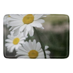 Donkergroen wit en goud badmat