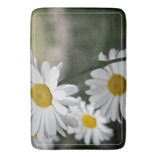 Donkergroen wit en goud badmat (Voorkant Verticaal)