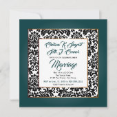 Donkergroen, wit en zwart kaart (Voorkant)