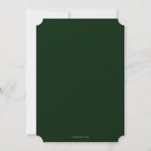 Donkergroen/Witte Aankondiging van Afstuderen aan  (Achterkant)