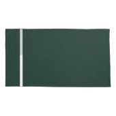 Donkergroen + witte Kussensloop (Achterkant-Links)