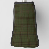 Donkergroen zwart Tartan heeft een Schots patroon Golfheadcover (Draai 90)