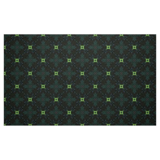 Donkergroene aangepaste katoenstof door de werf stof (Fat Quarter)