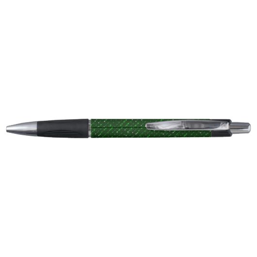 Donkergroene aangepaste pen - Emmy Rubber grip Pen (Achterkant)