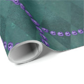 donkergroene Alice in Wonderland Cadeaupapier (Rol Hoek)