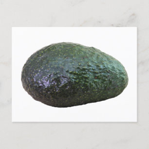 Donkergroene Avocado, vers fruit, foto Briefkaart