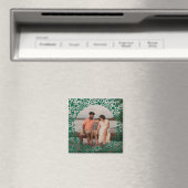 Donkergroene Bes Rand Frame Foto Magneet (Insitu (Vaatwasser))
