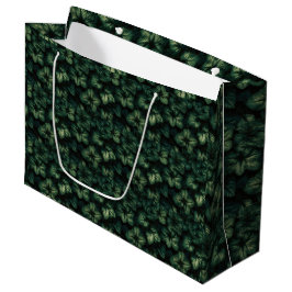 Donkergroene Bladeren Groot Cadeauzakje